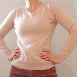 100% Cashmere Light Pink Sweater